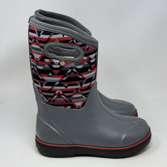 Bogs Other - Bogs Classic II Mountain Geo Waterproof Boots Kids Girls Boys Size 4 Gray